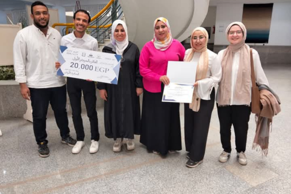 The Geniuses team won first place at the university level